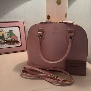 Made in Italy - Firenze Pink Leather Purse & Wallet